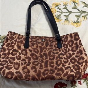 Kate Spade Brown Leopard Print Shoulder Bag